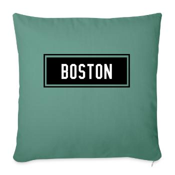 Boston - Sofa pillowcase 17,3'' x 17,3'' (45 x 45 cm) - cypress green - Front