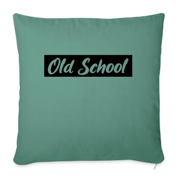 Old School - Sofa pillowcase 17,3'' x 17,3'' (45 x 45 cm) - cypress green - Front