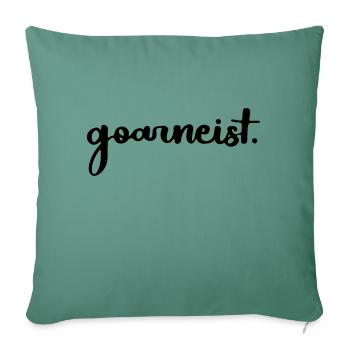 goarneist trier spruch lustig dialekt mosel - Sofakissenbezug 45 x 45 cm - Tanngrün - Vorne