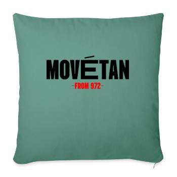 Movétan - Housse de coussin décorative 45 x 45 cm - vert sapin - Devant