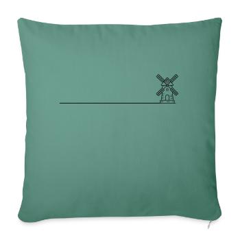 Windmill Mill Icon - Sofa pillowcase 17,3'' x 17,3'' (45 x 45 cm) - cypress green - Front