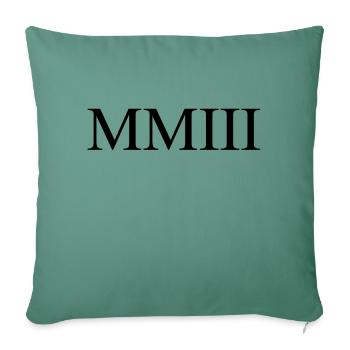 2003 - Sofa pillowcase 17,3'' x 17,3'' (45 x 45 cm) - cypress green - Front