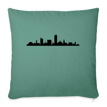 Skyline Jena - Sofakissenbezug 45 x 45 cm - Tanngrün - Vorne