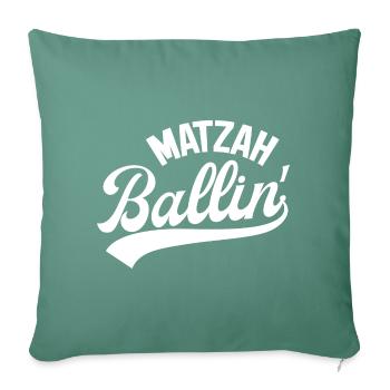 Matzah Ballin - Sofakissenbezug 45 x 45 cm - Tanngrün - Vorne