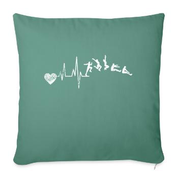Long Jump Long Jump High Jump Triple Jump - Sofa pillowcase 17,3'' x 17,3'' (45 x 45 cm) - cypress green - Front