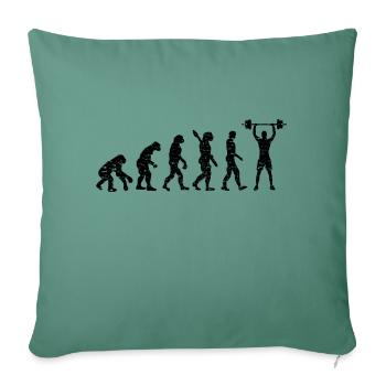 Fitness Bodybuilder Athlètes Entraînement en force musculaire - Housse de coussin décorative 45 x 45 cm - vert sapin - Devant