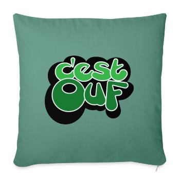 IT'S GREEN - Sofa pillowcase 17,3'' x 17,3'' (45 x 45 cm) - cypress green - Front