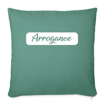 Arrogance Geschenk white - Sofakissenbezug 45 x 45 cm - Tanngrün - Vorne
