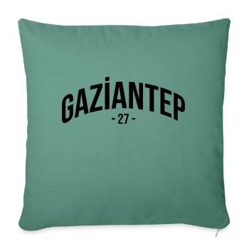Gaziantep 27 Turkey Turkiye Gift Holiday Antep - Sofa pillowcase 17,3'' x 17,3'' (45 x 45 cm) - cypress green - Front