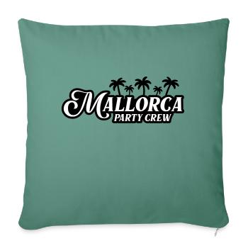 Mallorca Party Crew - Sofa pillowcase 17,3'' x 17,3'' (45 x 45 cm) - cypress green - Front