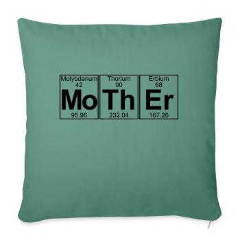 MoTh-Er (mother) - Full - Sofa pillowcase 17,3'' x 17,3'' (45 x 45 cm) - cypress green - Front