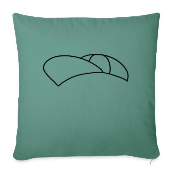 cool cap hat cap capy headwear design cl - Sofa pillowcase 17,3'' x 17,3'' (45 x 45 cm) - cypress green - Front