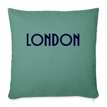 London - Sofakissenbezug 45 x 45 cm - Tanngrün - Vorne
