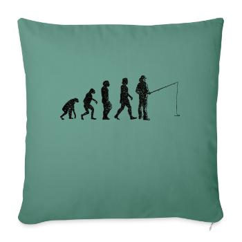 Fishing Fishing Fishing Fishing Fishing Hooks - Sofa pillowcase 17,3'' x 17,3'' (45 x 45 cm) - cypress green - Front