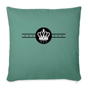 Crown Element - Sofa pillowcase 17,3'' x 17,3'' (45 x 45 cm) - cypress green - Front
