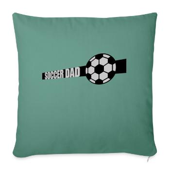 Sport Design Soccer Dad - Sofa pillowcase 17,3'' x 17,3'' (45 x 45 cm) - cypress green - Front