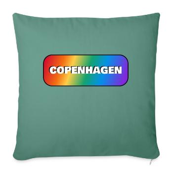 COPENHAGEN RAINBOW HAPPY PRIDE - Sofa pillowcase 17,3'' x 17,3'' (45 x 45 cm) - cypress green - Front