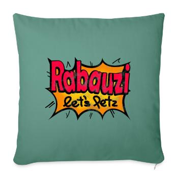 Rabauzi lets fetz wild Kind - Sofakissenbezug 45 x 45 cm - Tanngrün - Vorne