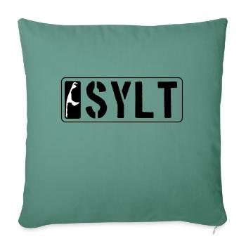 L’île de Sylt - Housse de coussin décorative 45 x 45 cm - vert sapin - Devant