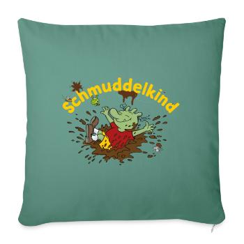 Die Olchis Classic Schmuddelkind - Sofakissenbezug 45 x 45 cm - Tanngrün - Vorne