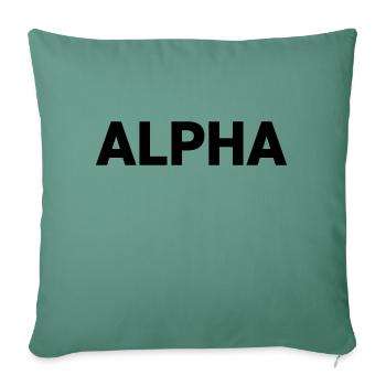 Alpha Dark Pack Rank - Sofa pillowcase 17,3'' x 17,3'' (45 x 45 cm) - cypress green - Front