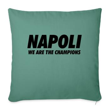 Naples we are the master - Sofa pillowcase 17,3'' x 17,3'' (45 x 45 cm) - cypress green - Front