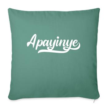 Apayinye - Housse de coussin décorative 45 x 45 cm - vert sapin - Devant