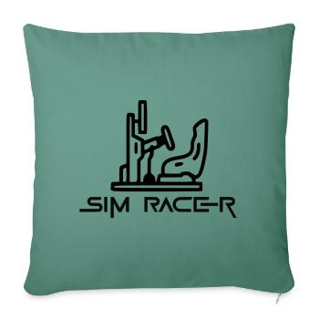 Sim Racer - Sofakissenbezug 45 x 45 cm - Tanngrün - Vorne