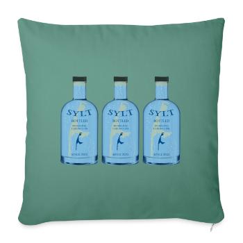 Sylt Bottled Sparkling Tablewater - Sofa pillowcase 17,3'' x 17,3'' (45 x 45 cm) - cypress green - Front