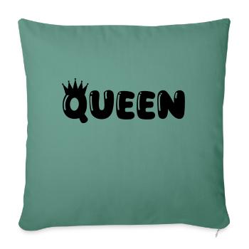 queen - Sofa pillowcase 17,3'' x 17,3'' (45 x 45 cm) - cypress green - Front