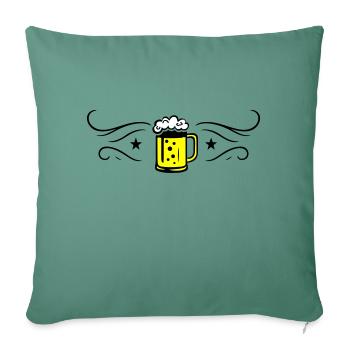 Beer Beer Mug Icon - Sofa pillowcase 17,3'' x 17,3'' (45 x 45 cm) - cypress green - Front