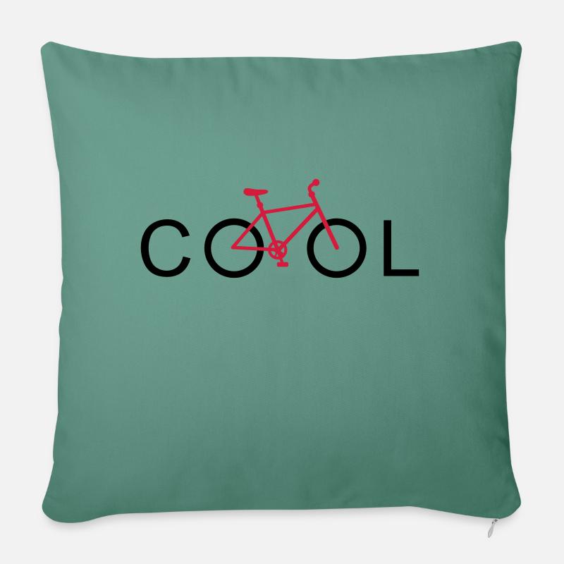 cool mountainbike - Sofakissenbezug 45 x 45 cm - Tanngrün