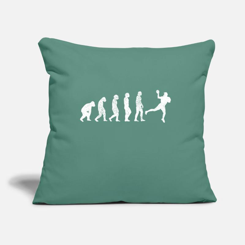 Handball Evolution Handball Player Handball Player Team Sofa pillowcase 17,3'' x 17,3'' (45 x 45 cm)