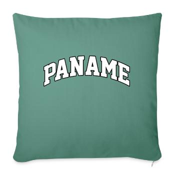 Paname-Logo: College-Design im Pariser Stil - Sofakissenbezug 45 x 45 cm - Tanngrün - Vorne