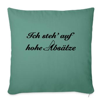 hohe Absätze - Sofakissenbezug 45 x 45 cm - Tanngrün - Vorne