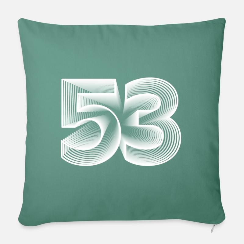 1953 - Sofa pillowcase 17,3'' x 17,3'' (45 x 45 cm) - cypress green