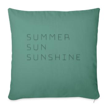 Summer Sun Sunshine Sommer Sonne Sonnenschein - Sofa pillowcase 17,3'' x 17,3'' (45 x 45 cm) - cypress green - Front