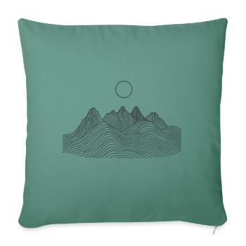 Mountains - Sofakissenbezug 45 x 45 cm - Tanngrün - Vorne