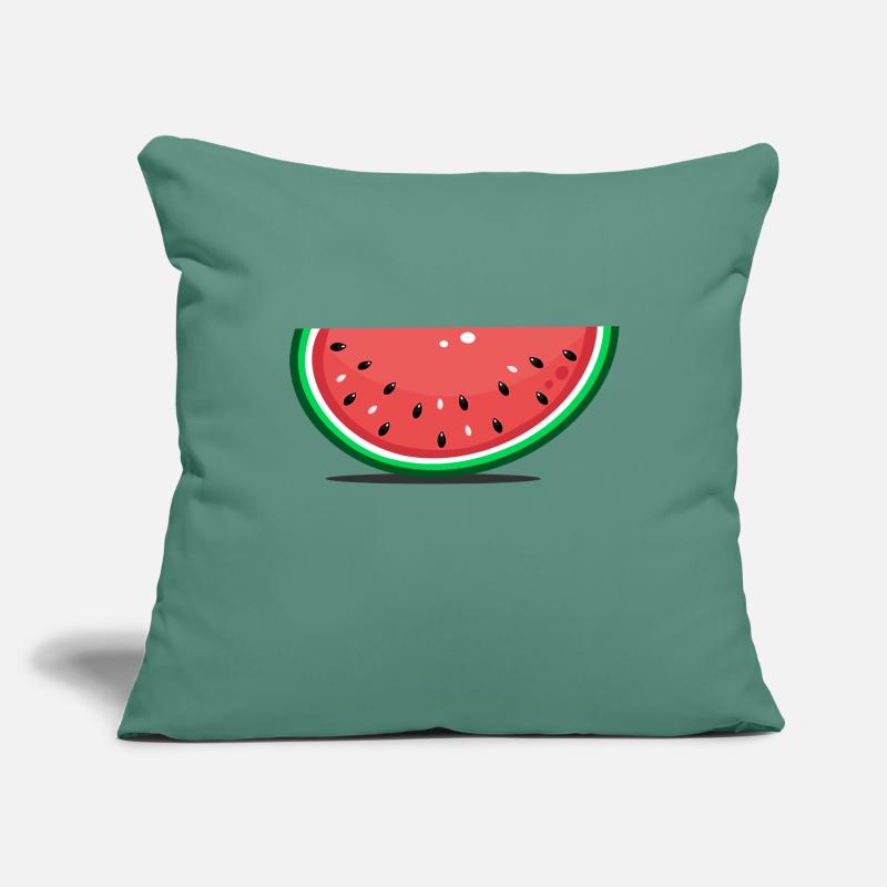 Tranche de design de pastèque Housse de coussin décorative 45 x 45 cm