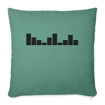 eq_music_c1 - Sofa pillowcase 17,3'' x 17,3'' (45 x 45 cm) - cypress green - Front