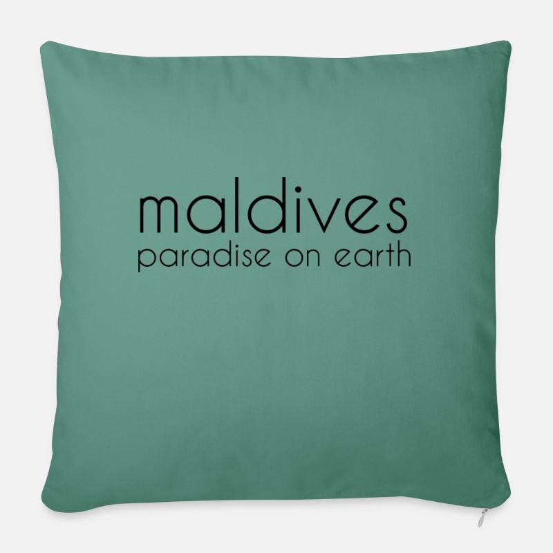 Maldives - Sofakissenbezug 45 x 45 cm - Tanngrün