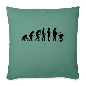 bbq evolution - Housse de coussin décorative 45 x 45 cm - vert sapin - Devant