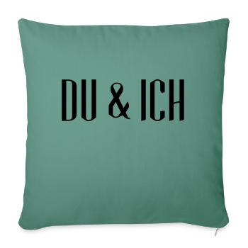 DU & ICH - Designer - Sofakissenbezug 45 x 45 cm - Tanngrün - Vorne