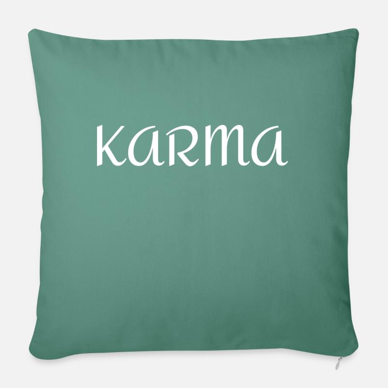 Karma - Sofakissenbezug 45 x 45 cm - Tanngrün