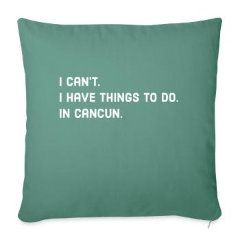 Cancun - Sofa pillowcase 17,3'' x 17,3'' (45 x 45 cm) - cypress green - Front
