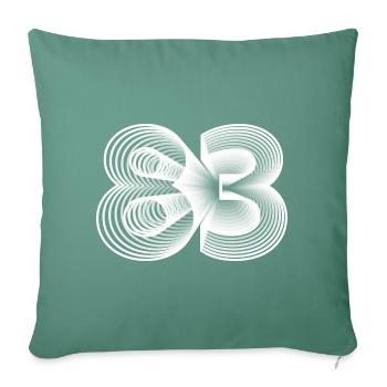 1983 - Sofa pillowcase 17,3'' x 17,3'' (45 x 45 cm) - cypress green - Front