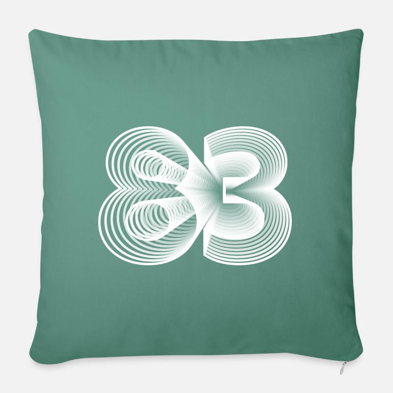 1983 - Sofa pillowcase 17,3'' x 17,3'' (45 x 45 cm) - cypress green