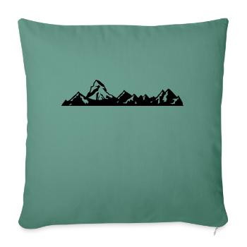 Switzerland - Matterhorn - zermatt - swiss - Sofa pillowcase 17,3'' x 17,3'' (45 x 45 cm) - cypress green - Front
