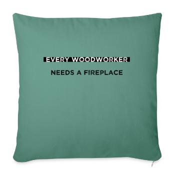 Geek Arboriculture Lumber Present - Sofa pillowcase 17,3'' x 17,3'' (45 x 45 cm) - cypress green - Front