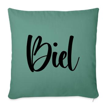 Name - Biel - Sofa pillowcase 17,3'' x 17,3'' (45 x 45 cm) - cypress green - Front